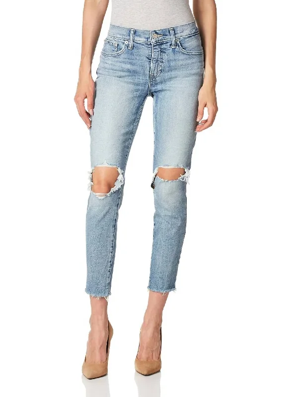 Women's Plus-Size Clothes Ava Skinny Jean In Willow Dest Fray