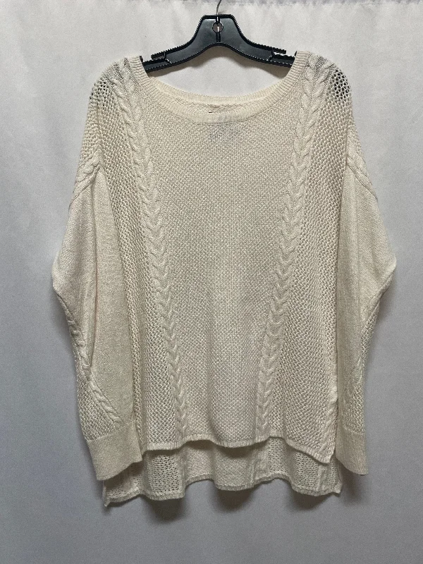 Sweater By American Eagle In Cream, Size: L