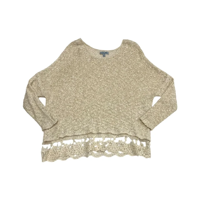 Sweater By Olivia Sky In Beige, Size: S