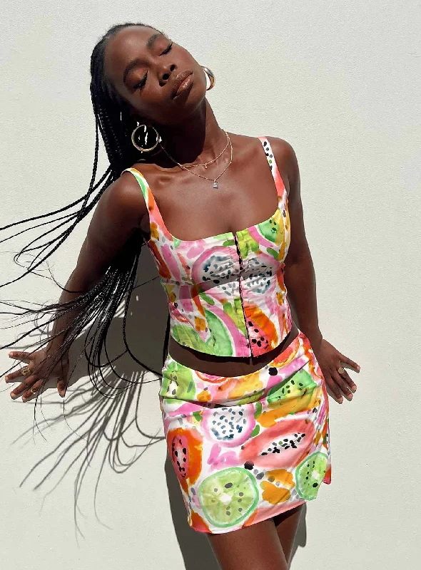 Women's Resort Apparel Pinacolada Mini Skirt Multi