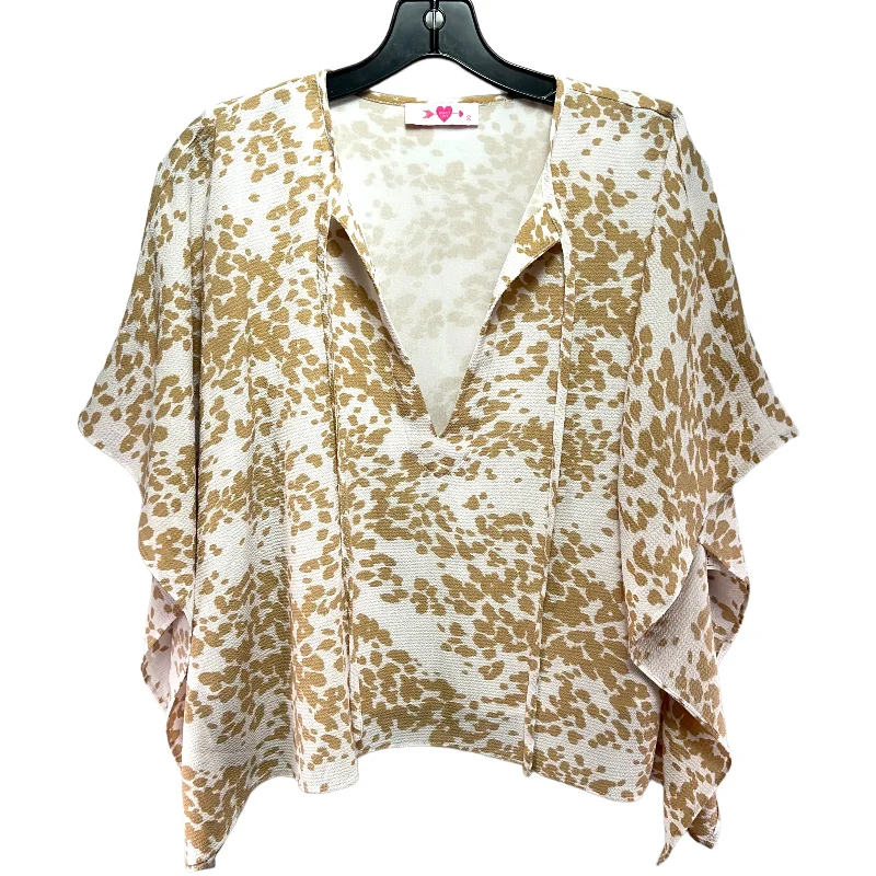 Dave Short Sleeve Kimono Top - Cowhide By Buddy Love  Size: S