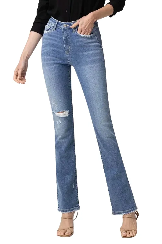 Best Online Boutiques High Rise Mini Bootcut Jean In Allium