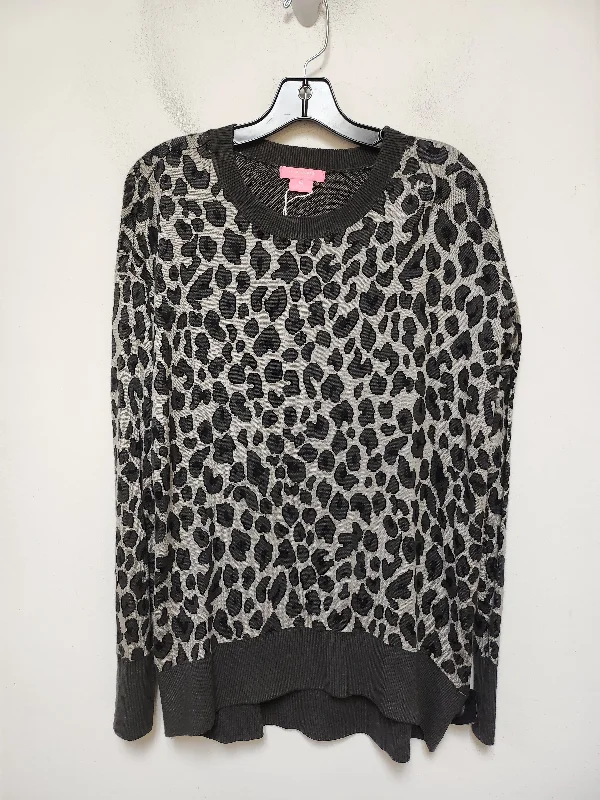 Sweater By Isaac Mizrahi In Animal Print, Size: M