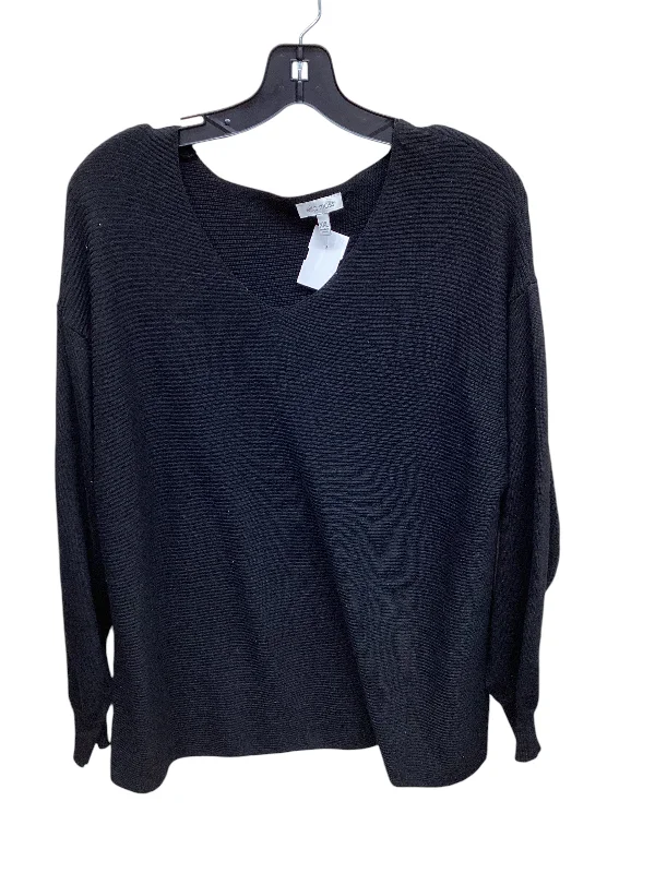 Sweater By Ella Moss In Black, Size: Xxl