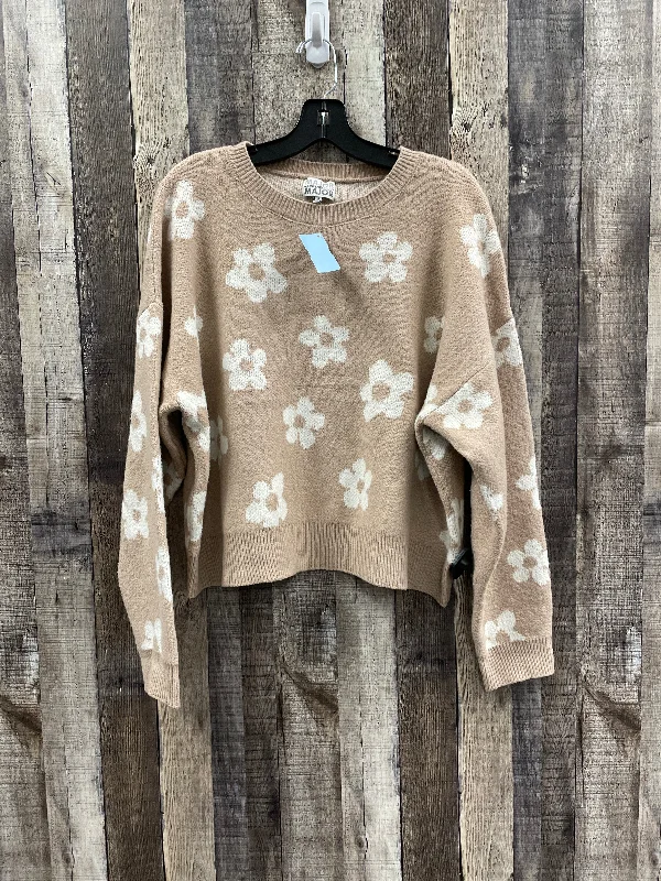 Sweater By Cme In Tan, Size: Xl