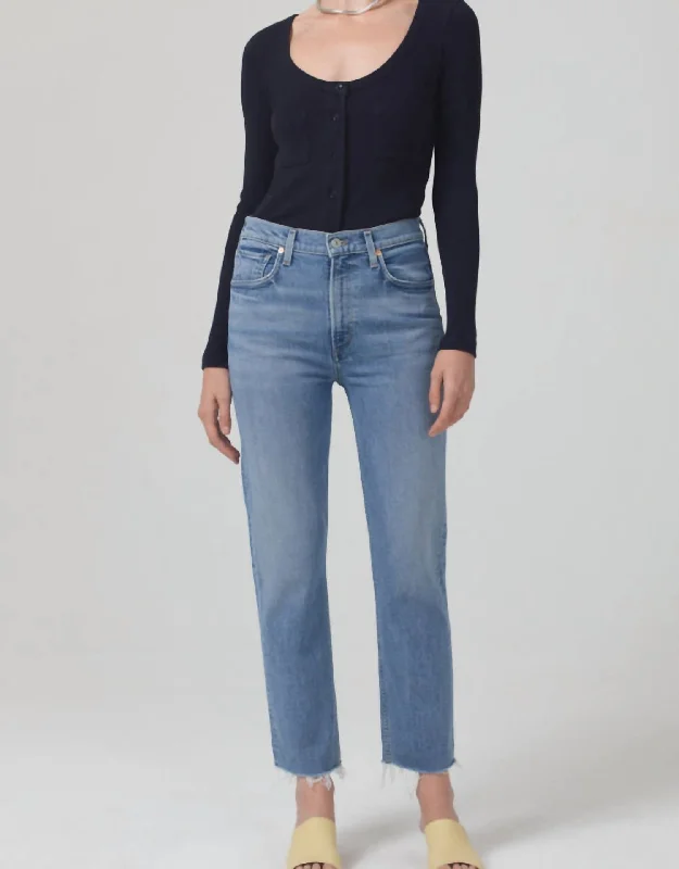 Affordable Women's Clothing Sale Online Daphne Crop Jeans In Pegasus