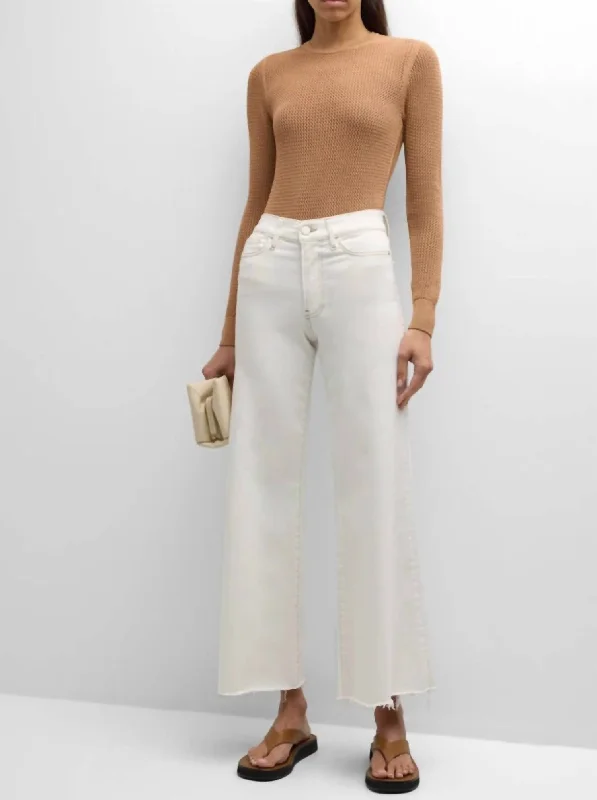 Women's Holiday Clothing Le Palazzo Crop Jeans In Au Natural Clean