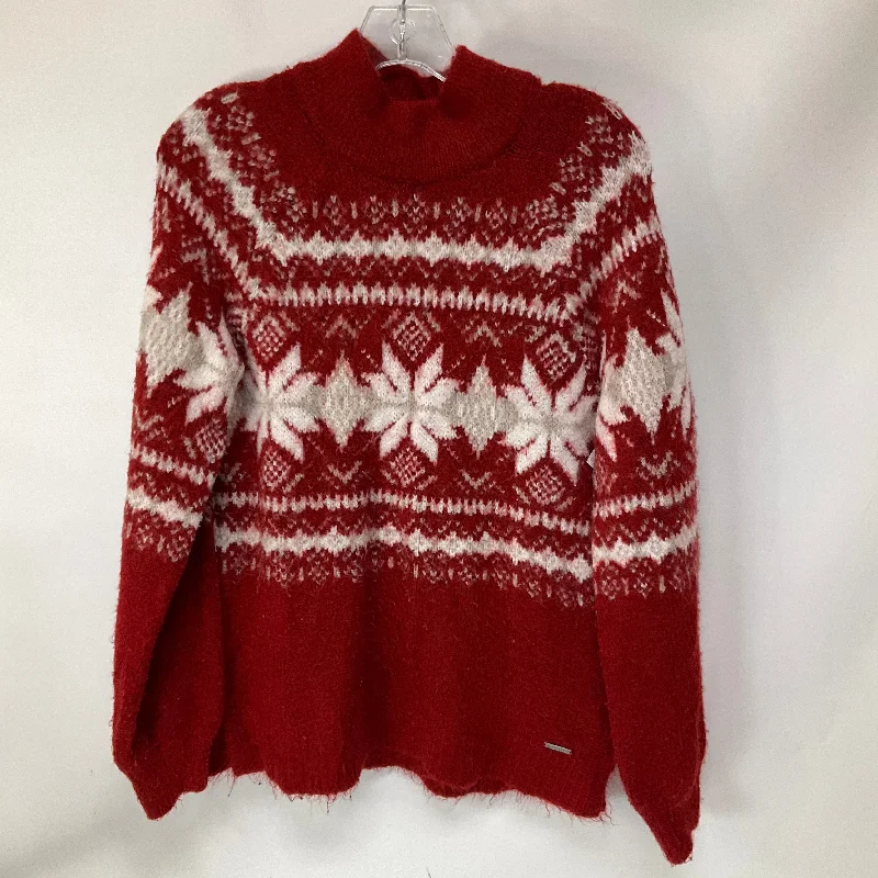 Sweater By Abercrombie And Fitch In Red, Size: M