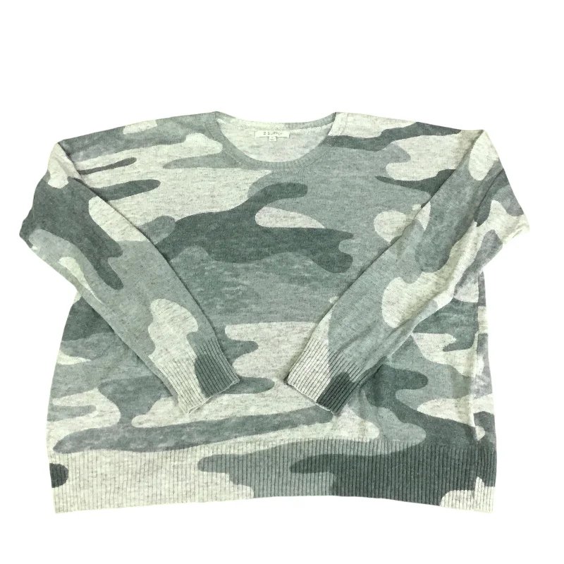 Sweater By Z Supply In Camouflage Print, Size: S