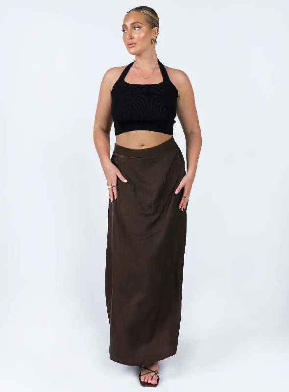 Baldwin Maxi Skirt Brown