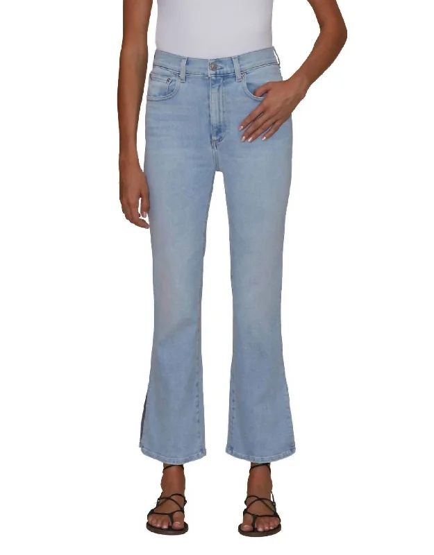 Women's Clothing Sale Stella Crop Flare Ice Breaker In Denim Light Blue