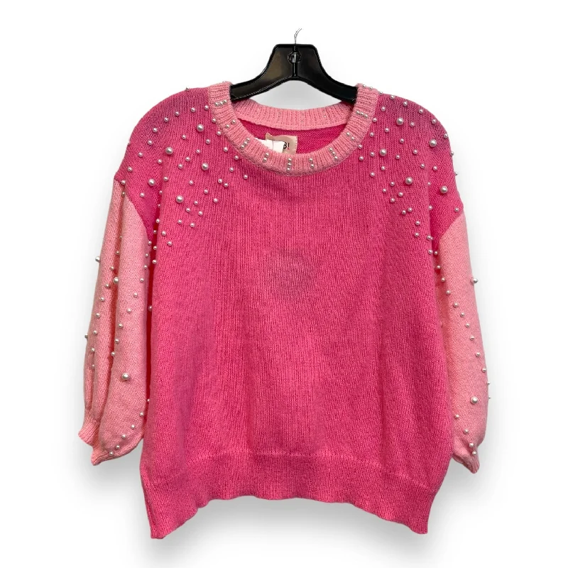 Sweater By Bibi In Pink, Size: Xl