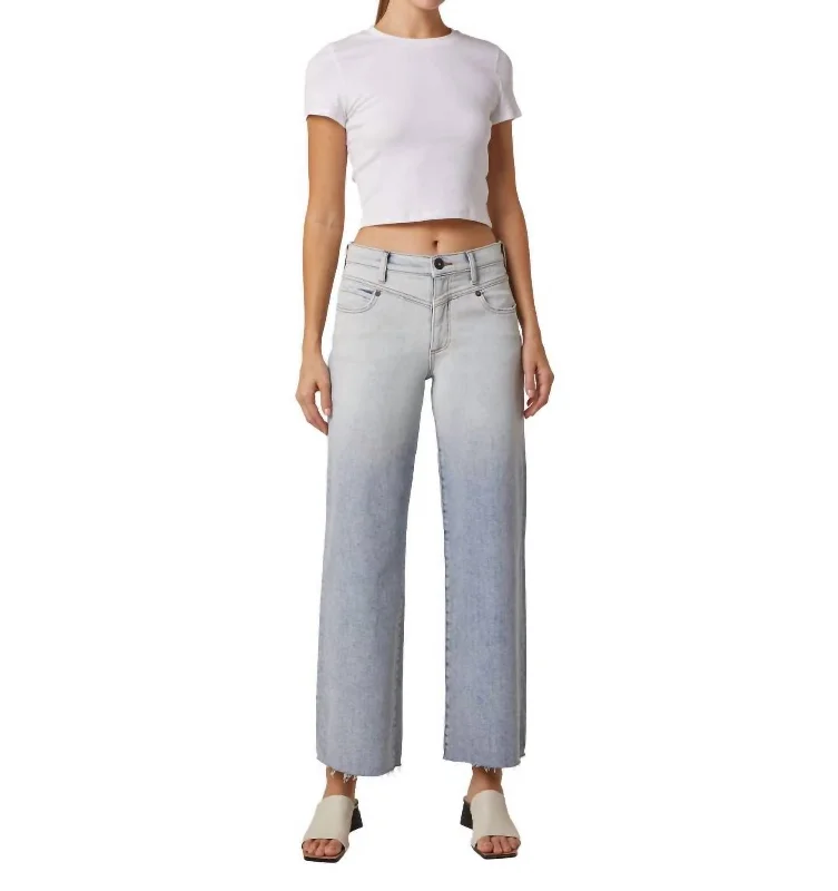 Women's Relaxed Clothes Conrad High Rise Wide Yoke Jeans In Light Camillo Wash