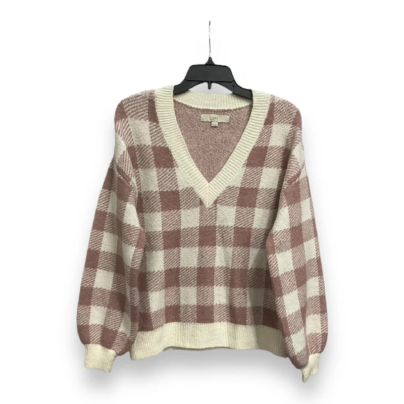 Sweater By Loft In Plaid Pattern, Size: Xs