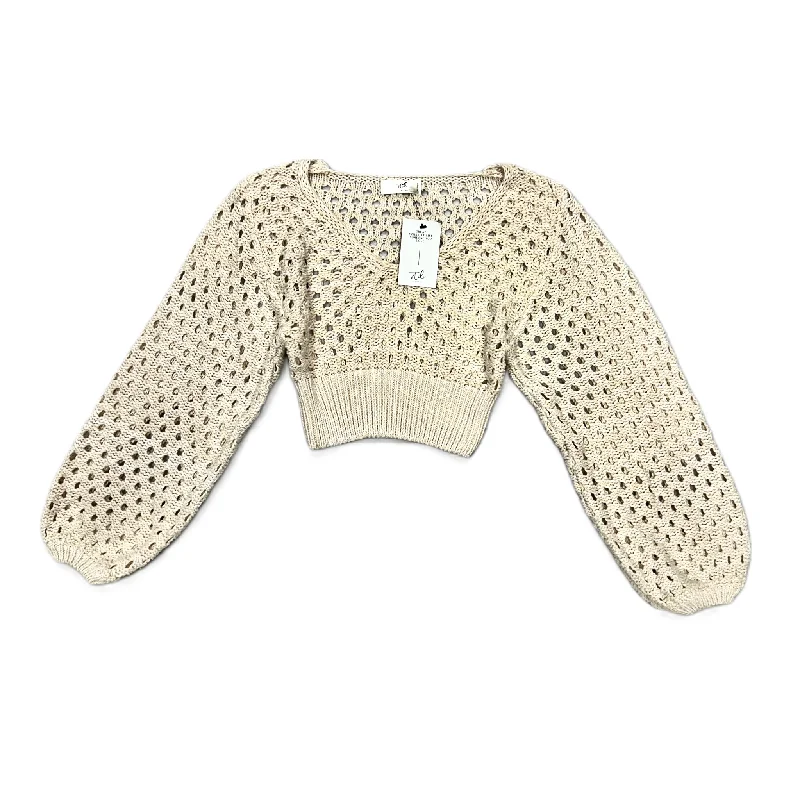 Sweater By Stile In Cream, Size: M