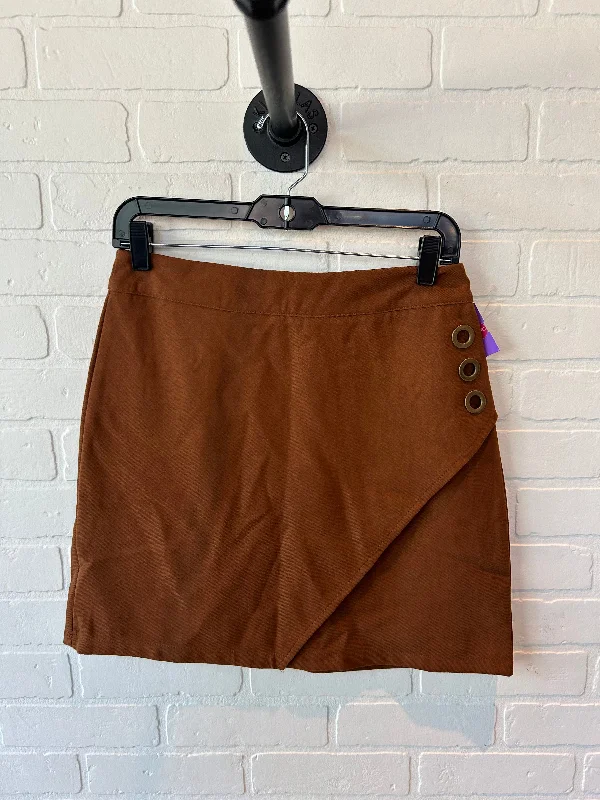 Skirt Mini & Short By Shein In Brown, Size: 8