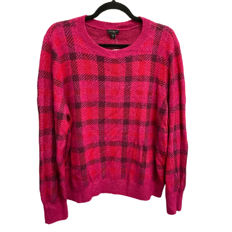 Sweater By Ann Taylor In Pink, Size: Xxl