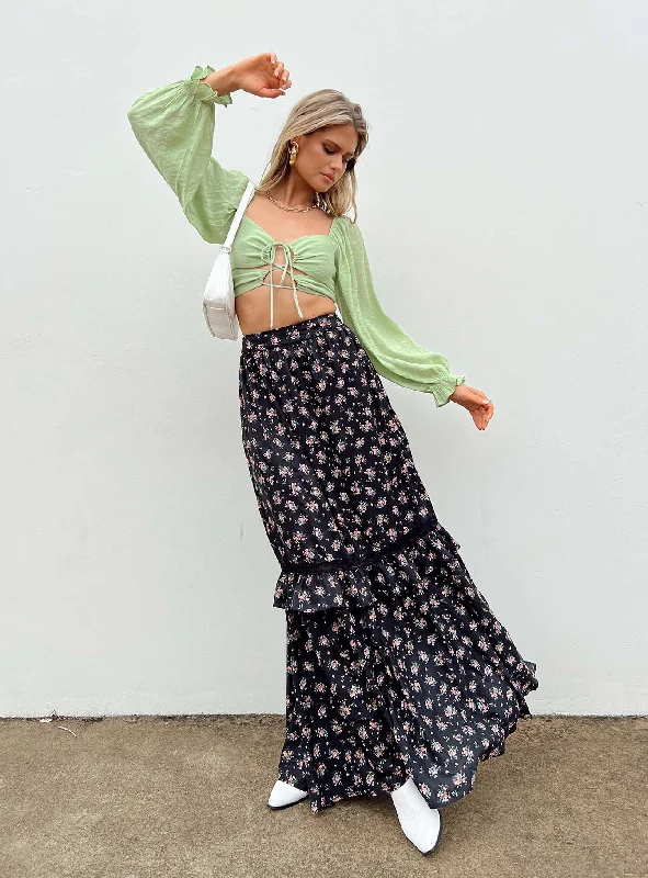 Casual Fashion Trends for Women Fowler Maxi Skirt Black