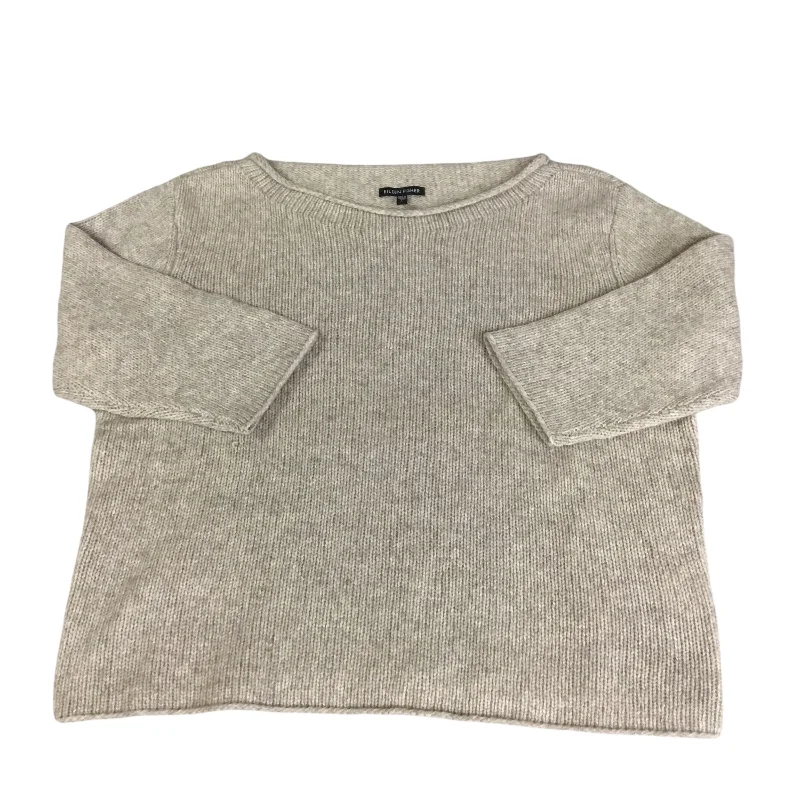 Sweater By Eileen Fisher In Beige, Size: L