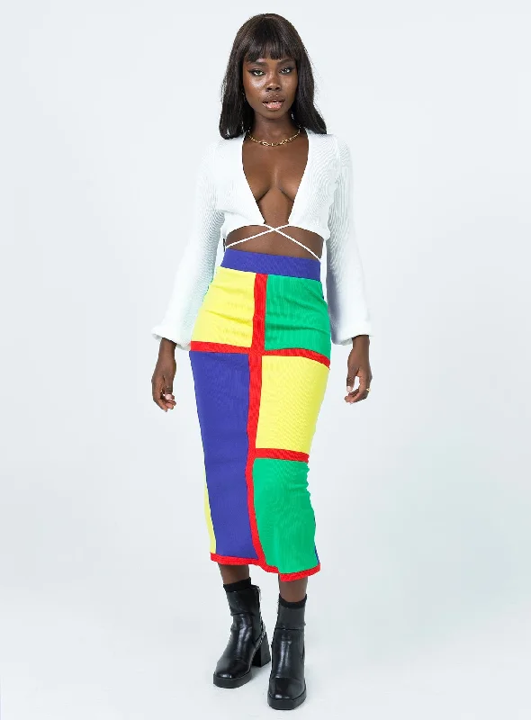 Stylish And Comfortable Clothing For Women Lego Midi Skirt Multi