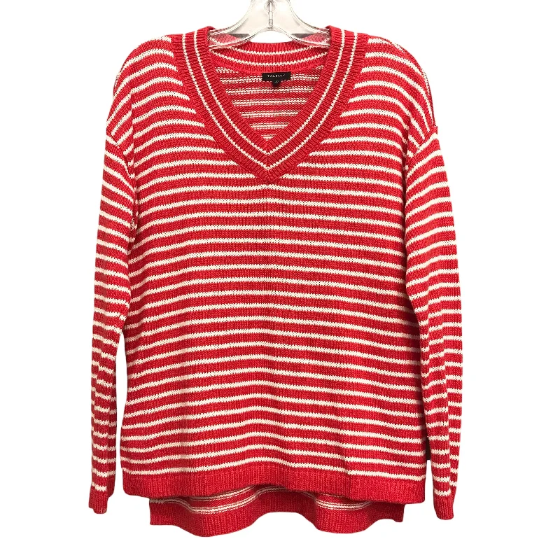 Sweater By Talbots In Red & White, Size:S