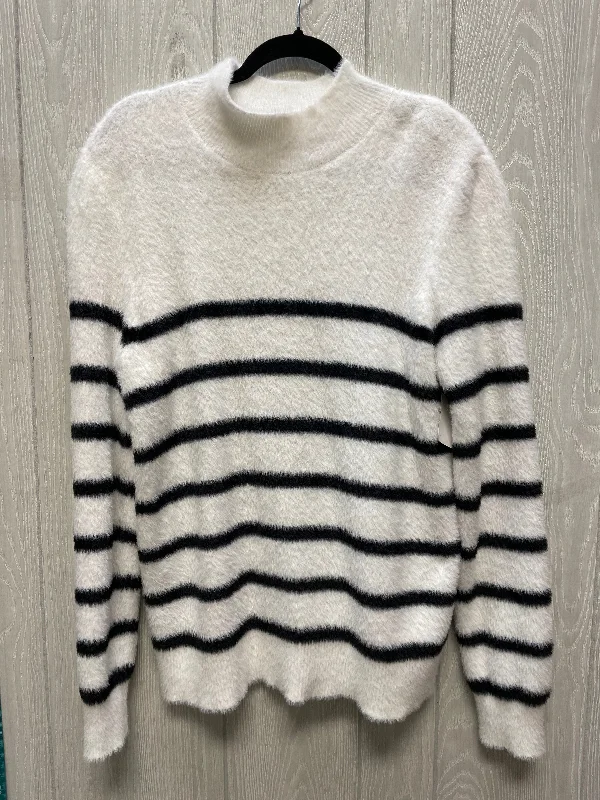 Sweater By Bailey 44 In Black & Cream, Size: M