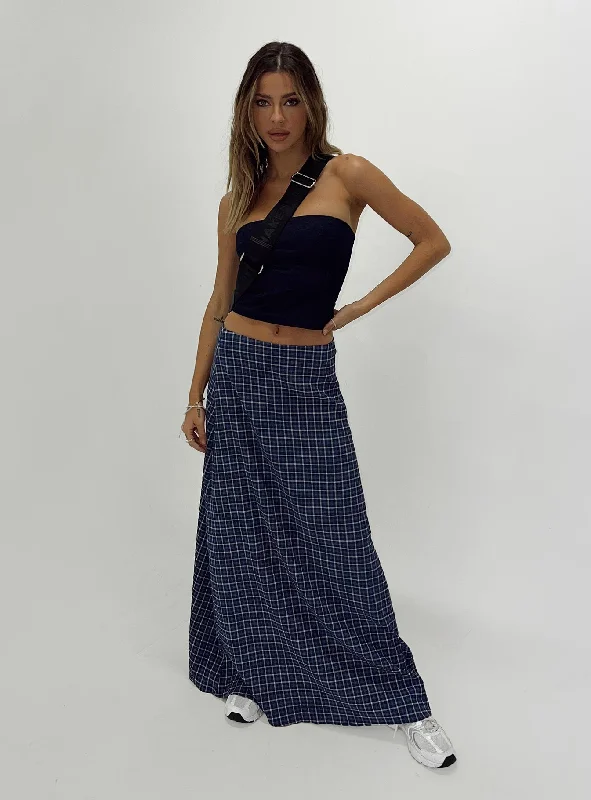 Women's Elegant Clothing Sets Janee Maxi Skirt Navy