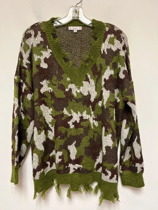 Sweater By L Love In Camouflage Print, Size: S