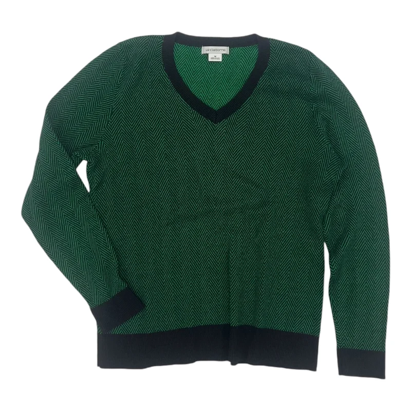 Sweater By Liz Claiborne In Green, Size:M