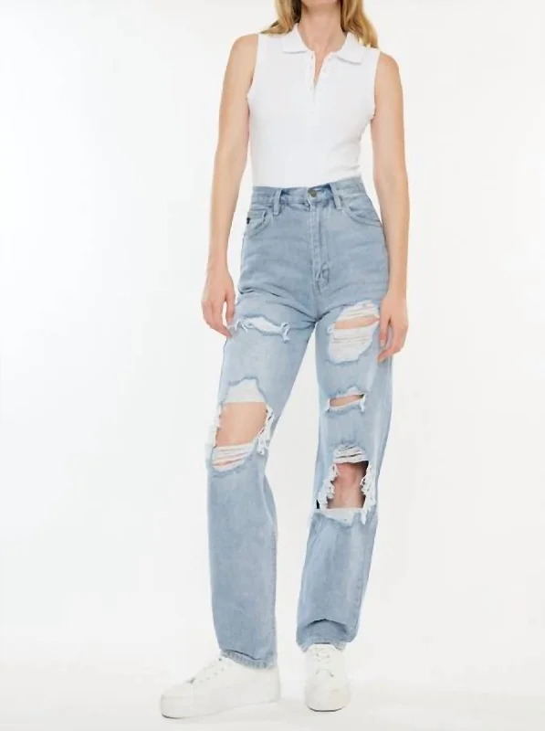 Vintage Women's Fashion Vintage 90's Straight Leg In Light Wash