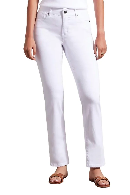 Sophia Straight Leg Jeans In White