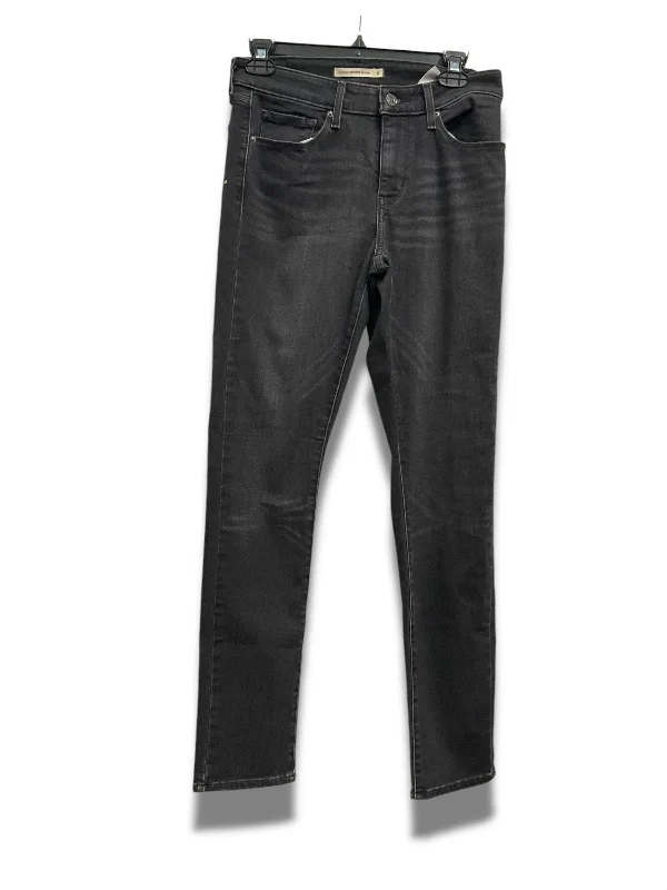 Jeans Straight By Levis In Black, Size: 6