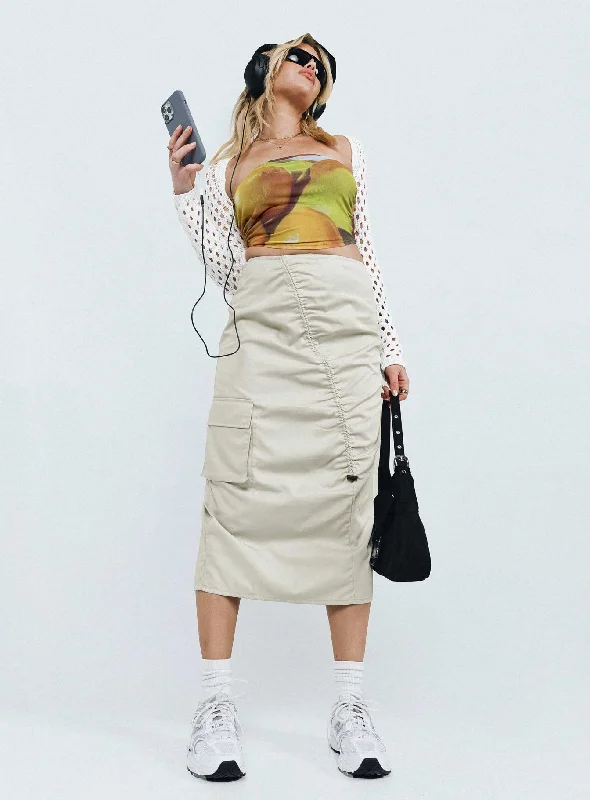 Women's Stylish Professional Garments Motel Enore Skirt Oat
