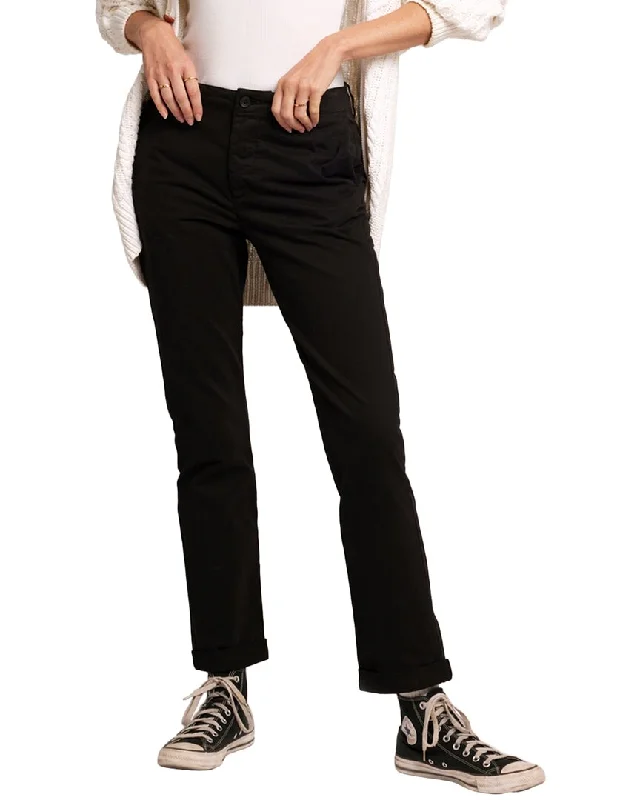 Women's Formal Event Attire Current/Elliott The Captain Slim Straight Trouser