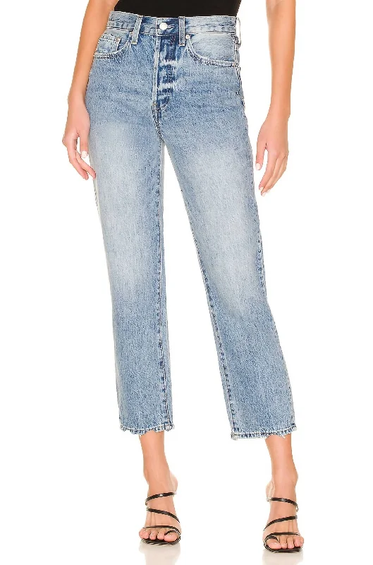 Charlie High Rise Straight Jean In Pursue