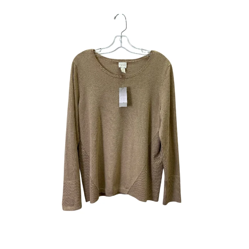 Sweater By Chicos In Tan, Size:L