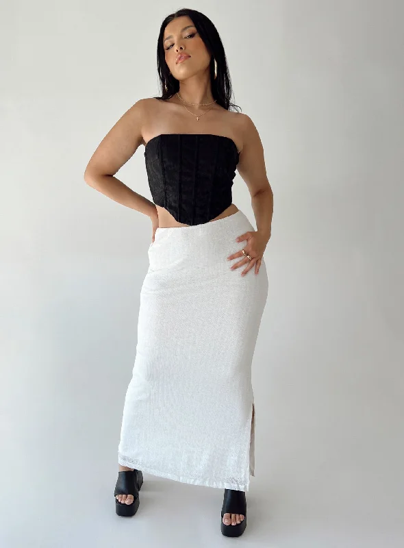 Casual Clothes For Women Maynard Maxi Skirt White