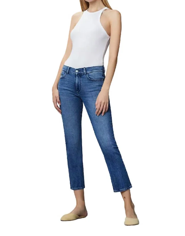 Fashionable Casual Tops Mara Straight Ankle Jeans In Blue Bird
