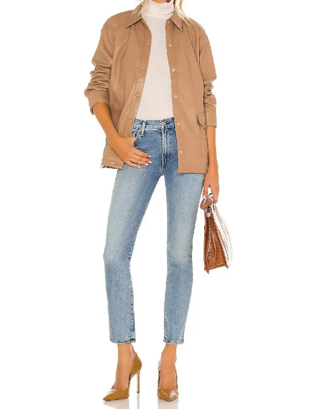 Sustainable Women's Clothing Skyla Mid Rise Cigarette Jeans In Mirja