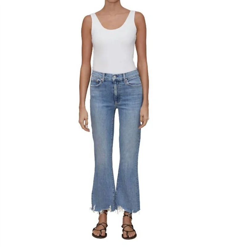 Outfits Ideas Bella Crop Flare Jean In Denim Light Blue