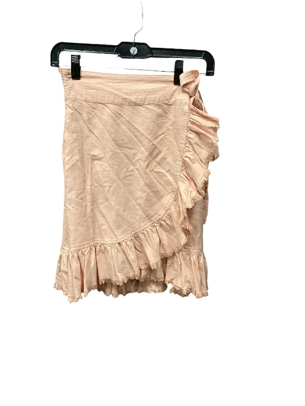 Skirt Mini & Short By Pilcro In Peach, Size: S