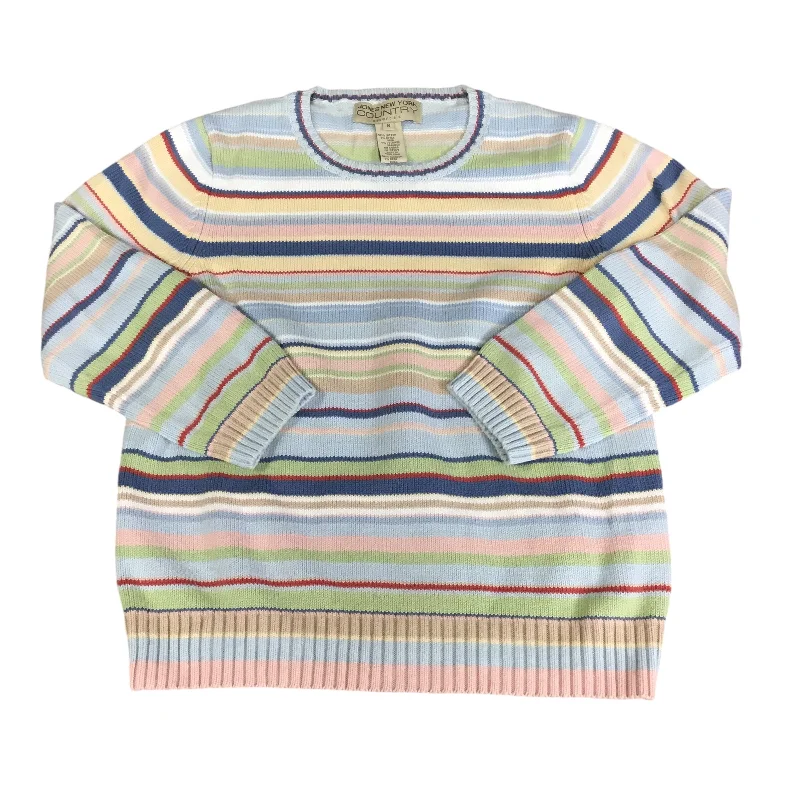 Sweater By Jones New York In Striped Pattern, Size: S