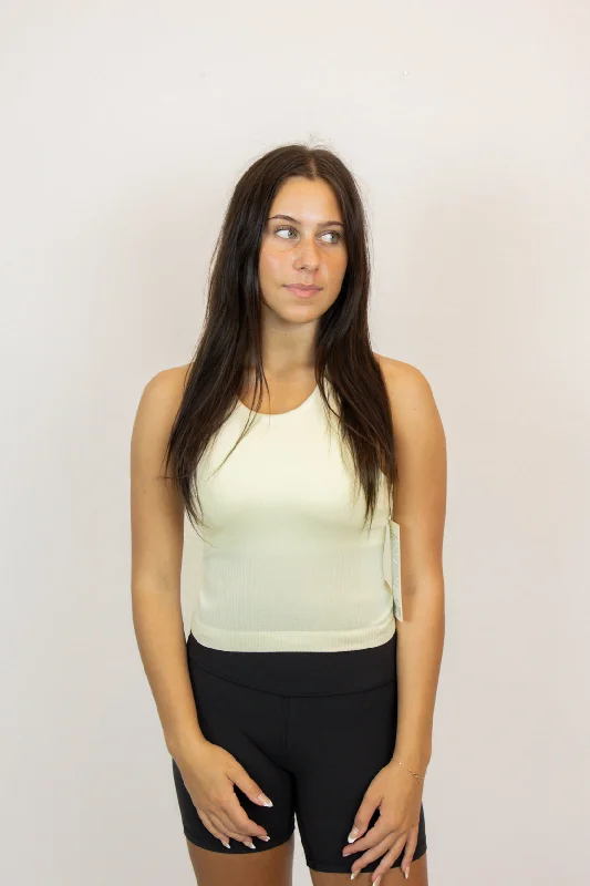 Women's Plus-Size Attire Ebb to Street Cropped Racerback Tank Top | Sundance