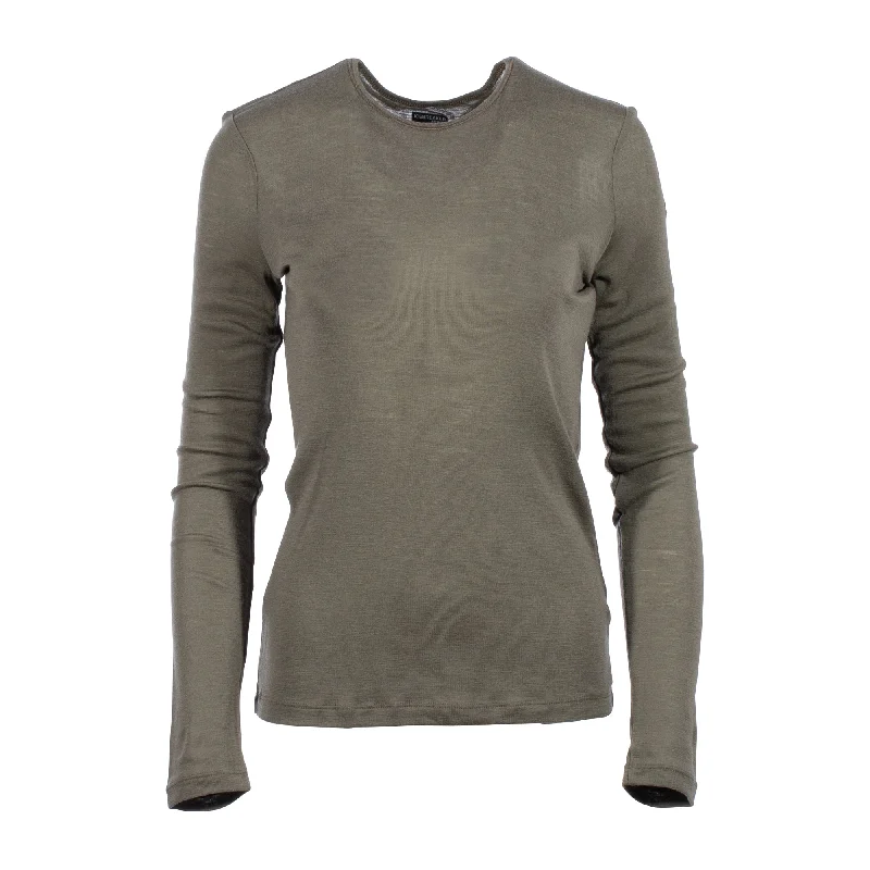 Women's Clothing With Trendy Designs Ladies Longarm Shirt Everyday Merino 175