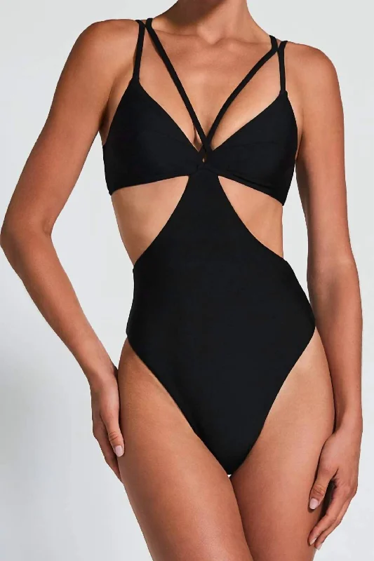 Stylish Everyday Clothing Quinn Full Piece Swimsuit In Black