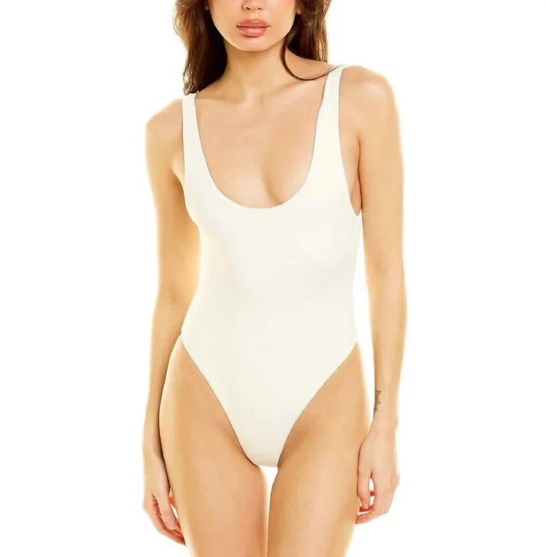 Comfortable Loungewear for Women Scoop One Piece In Solid White
