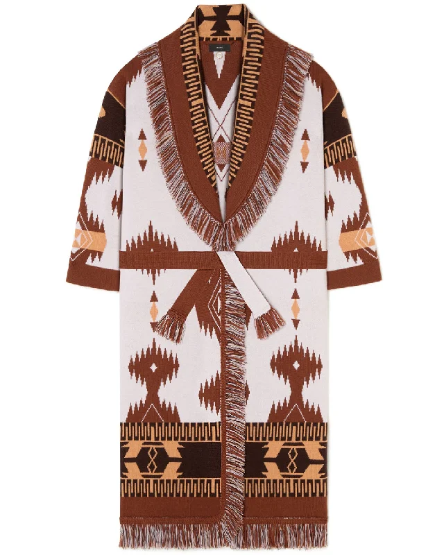 Trendy Outfits For Girls Chalk and Pecan Jacquard Icon Coat