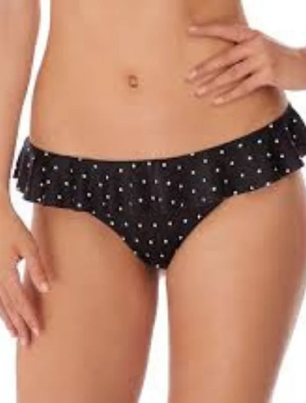Plus Size Women's Fashion and Clothing Freya Jewel Cove Italini With Frill Swim Bottom Black | Black Polka Dot Bikini Briefs Plus Size Women's Fashion and Clothing Freya Jewel Cove Italini With Frill Swim Bottom Black | Black Polka Dot Bikini Briefs