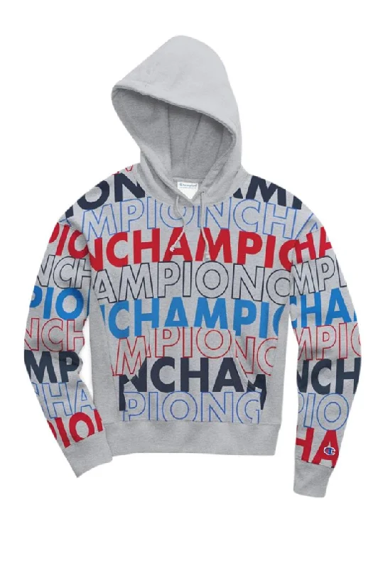 Flash Sale Online Champion Reverse Weave Pull Over Women's Hoodie, All Over Print