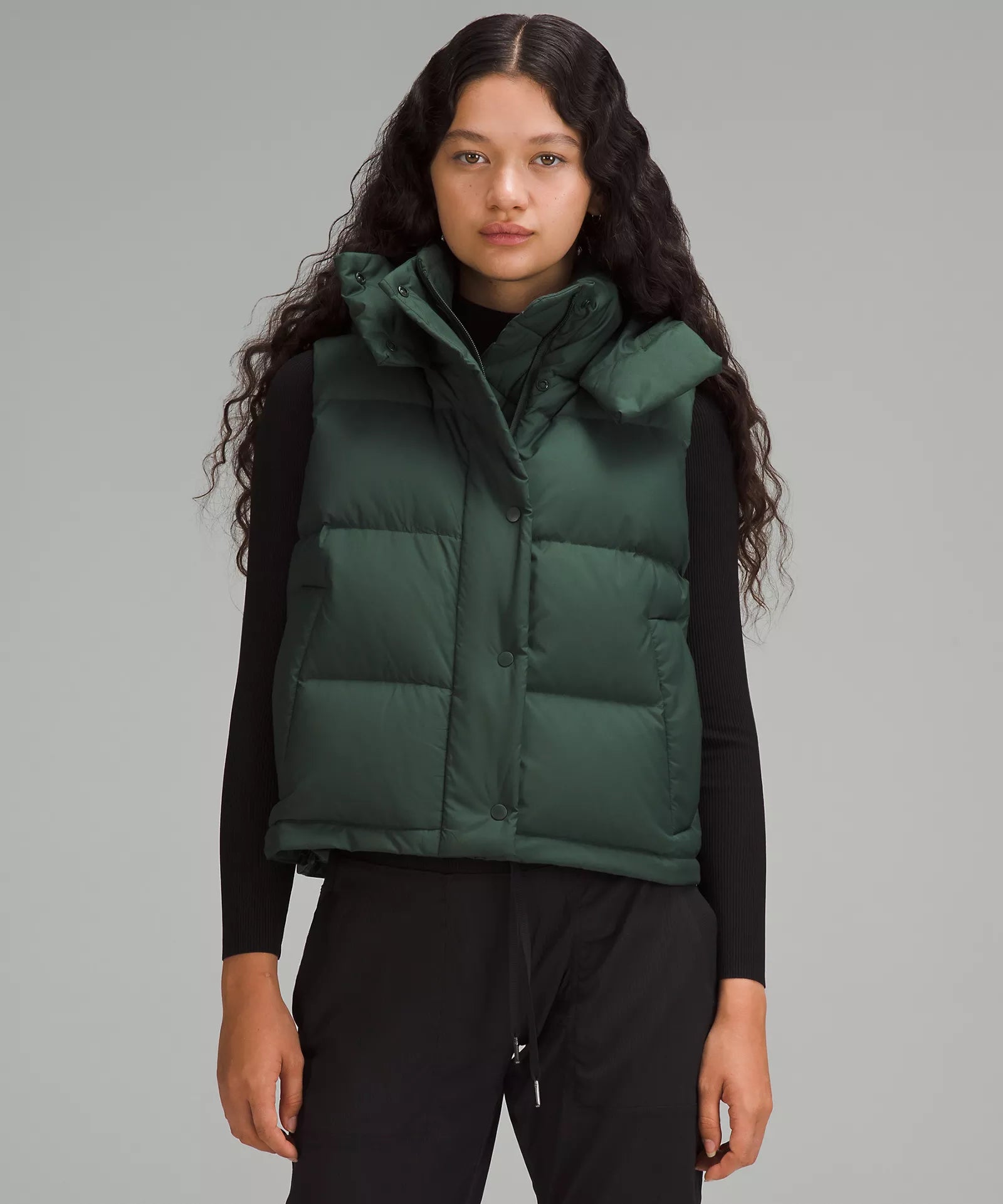 Luxury Women's Clothes Wunder Puff Cropped Vest | Legacy Green